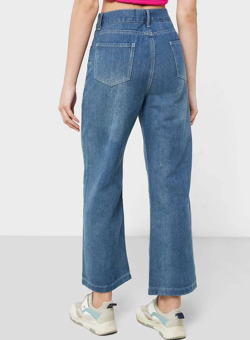 Ginger High Waist Straight Fit Jeans