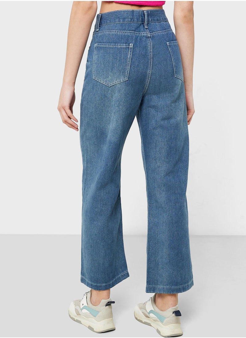 Ginger - High Waist Straight Fit Jeans - Image 1