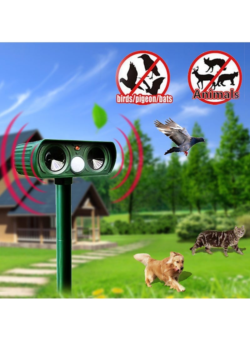 Generic Solar Power Ultrasonic Animal Repeller,Solar Powered Animal Repellent, Ultrasonic Animal Repeller, Animal Solar USB Charge Effectively Repels Dog Cat Deer Rac Rabbit Squirrel Bird Farm Garden Yard  - Image 4