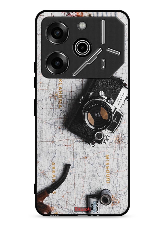 Tolwak Tecno Pova 6 Pro 5G Protective Case Cover Vintage Camera - Image 1