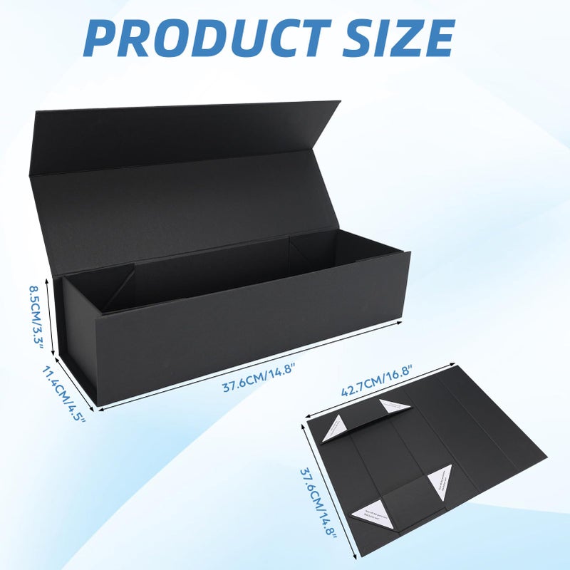 RLAVBL 4-Pack 1200 Count Trading Card Storage Box with Magnetic Lid, 14.8 inches 4800+ Card Box for MTG, TCG, Toploaders, and Sports Cards Organizer - Image 2
