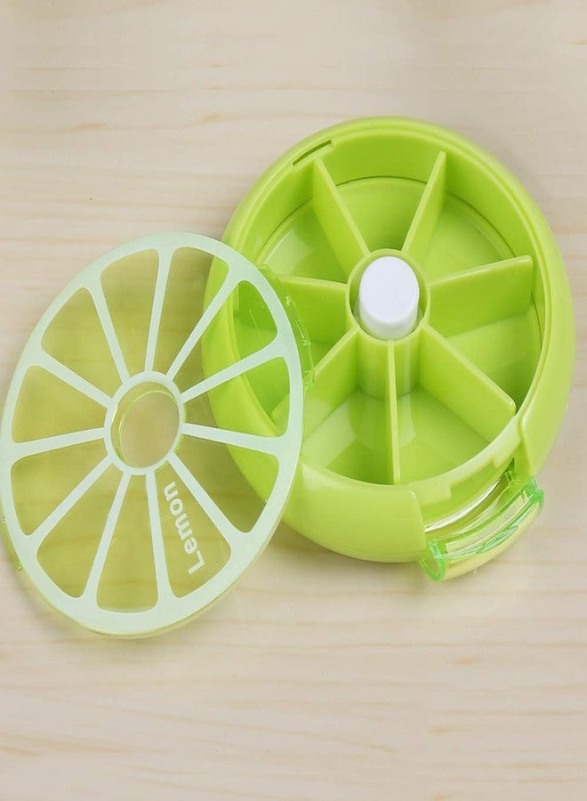 INVODA Pills Organizer Weekly Pills Dispenser Travel Pills Box Medicine Storage Container Plastic Pills Cases by INVODA (Lemon - Image 3