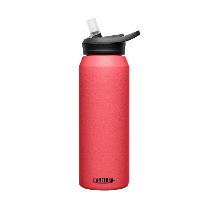 CamelBak eddy+ Water Bottle with Straw 32oz - Insulated Stainless Steel  Wild Strawberry - Image 1