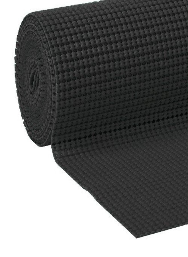 Wideskall® Extra Thick Non Adhesive Easy Shelf Non Slip Kitchen Drawer Shelf Grip Liner (Black), 48" x 12" inch - Image 2
