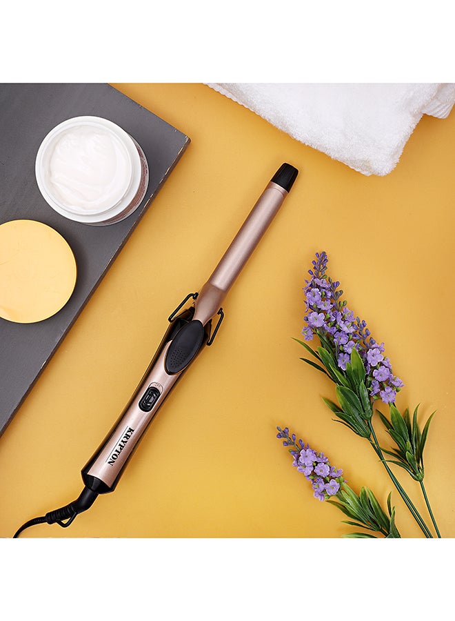 KRYPTON Ceramic Hair Curler Beige/Black 750grams - Image 3