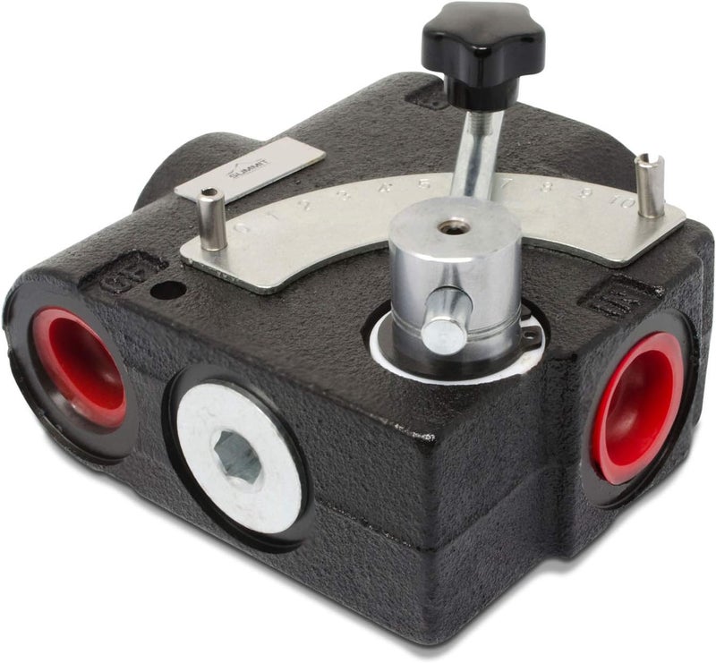 Summit Hydraulics Hydraulic Adjustable Variable Flow Control Valve, 0-30 GPM, #12 SAE Ports - Image 5