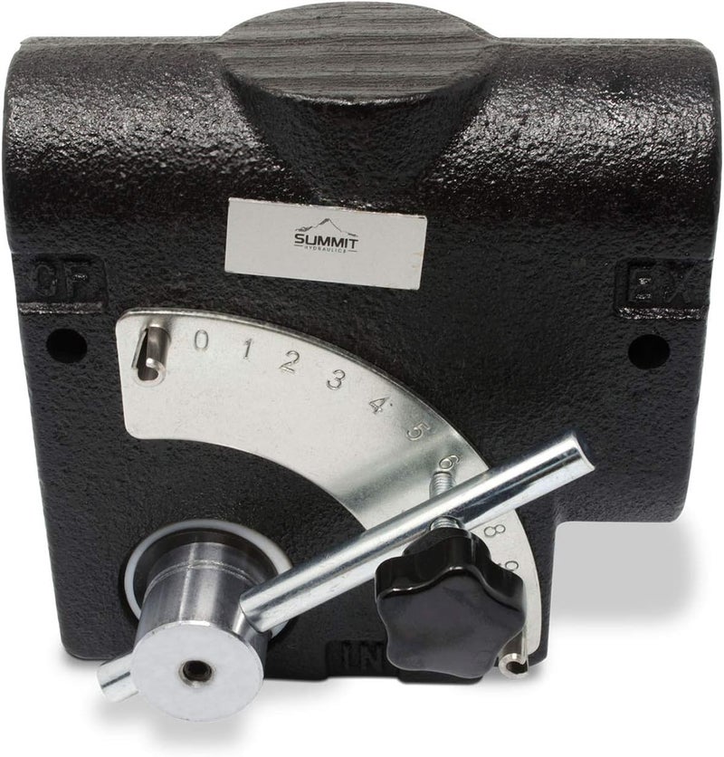 Summit Hydraulics Hydraulic Adjustable Variable Flow Control Valve, 0-30 GPM, #12 SAE Ports - Image 2