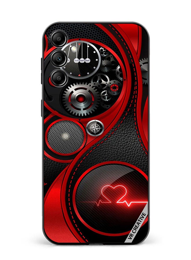 VR CREATIVE Protective Case Cover For Samsung Galaxy A34 Power Heart Design Multicolour - Image 1