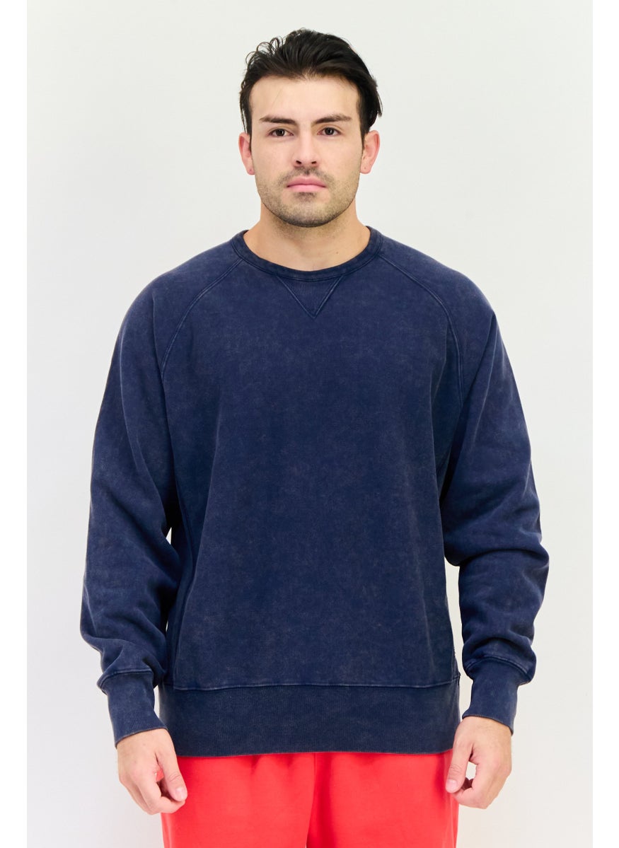 Champion Men Sportswear Fit Long Sleeve Outdoor Sweatshirts, Blue  - Image 1