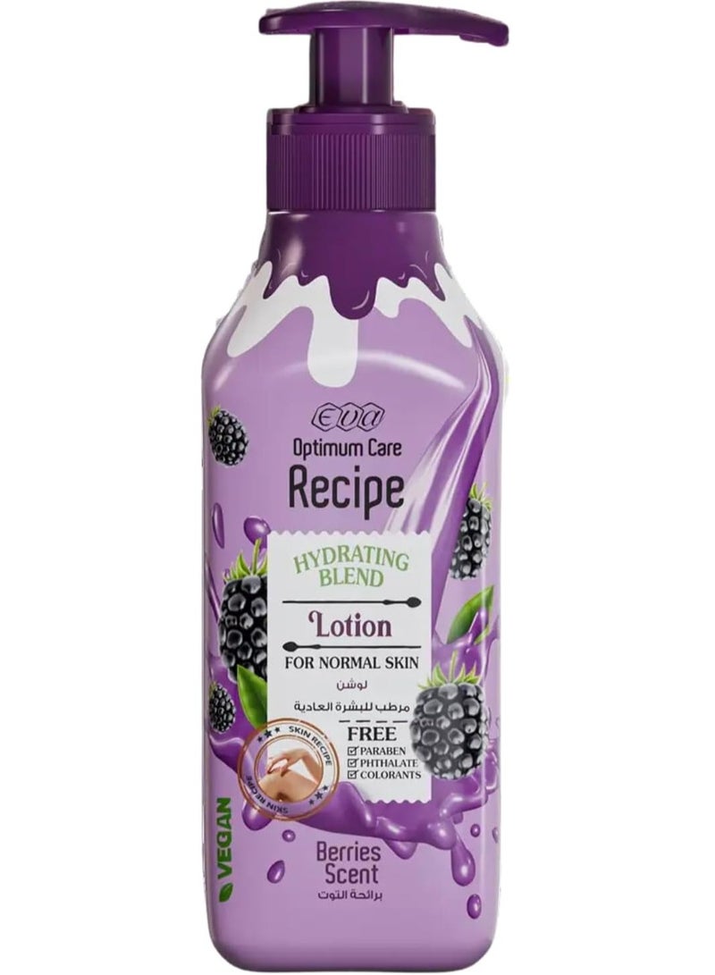 إيفا إيڤا كوزمتكس - لوشن مزيج الترطيب أوبتيموم كير للبشرة العادية - برائحة التوت 370 مل