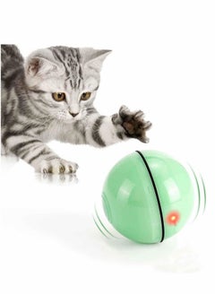 Interactive Cat Toys Ball 360 Degree Self Rotating Ball with LED Light Timer Function, Stimulate Hunting Instinct Roller