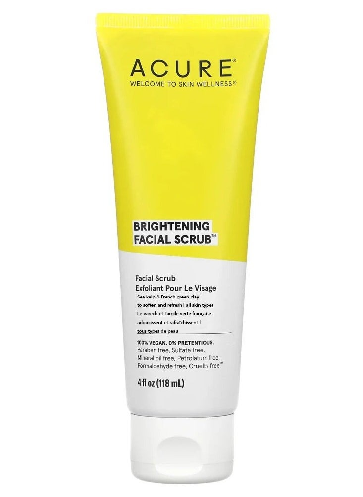 Acure Brightening Facial Scrub 118ml - Image 1