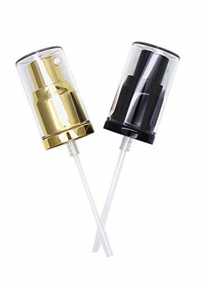 Chris.W 2Pack Foundation Pump Compatible with Maybelline Fit Me Liquid Foundation Makeup (Gold+Black) - Image 1