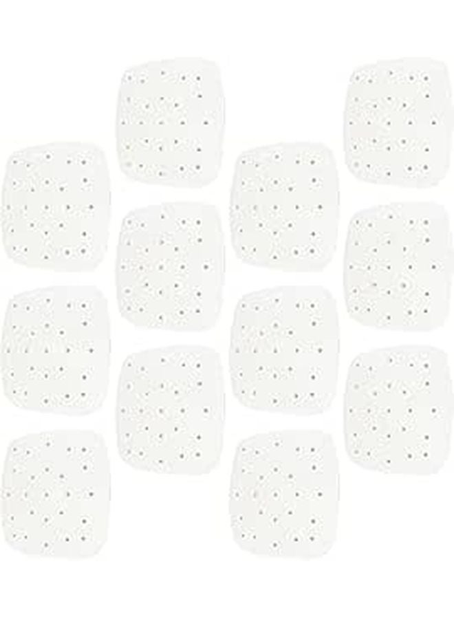 100 Pcs 21x21cm Perforated Air Fryer Baking Sheets Non Stick Parchment Paper Oil Free Cooking - Image 1