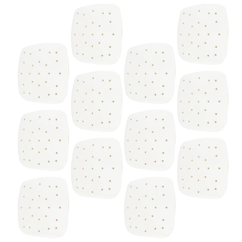 100 Pcs 21x21cm Perforated Air Fryer Baking Sheets Non Stick Parchment Paper Oil Free Cooking - Image 2