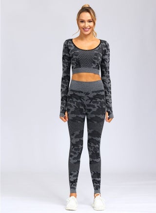 Autumn And Winter New Sports Suit Fitness Trousers Seamless Long-sleeved Yoga Women - pzsku/Z34F7C0F5AFC3F443F172Z/45/_/1636339030/d5025eb7-641a-45d1-ae81-3024cf623ba0