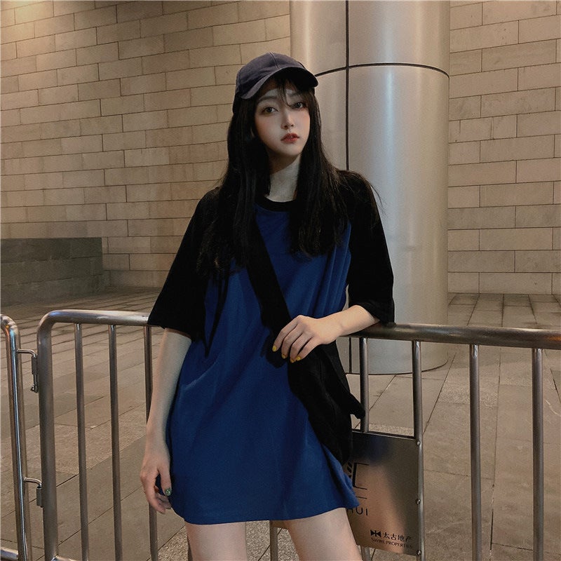 Ins Short-Sleeved T-Shirt For Women, Loose Korean Style, Summer Solid Color, Versatile And Fashionable Student Top, Trendy - Image 3