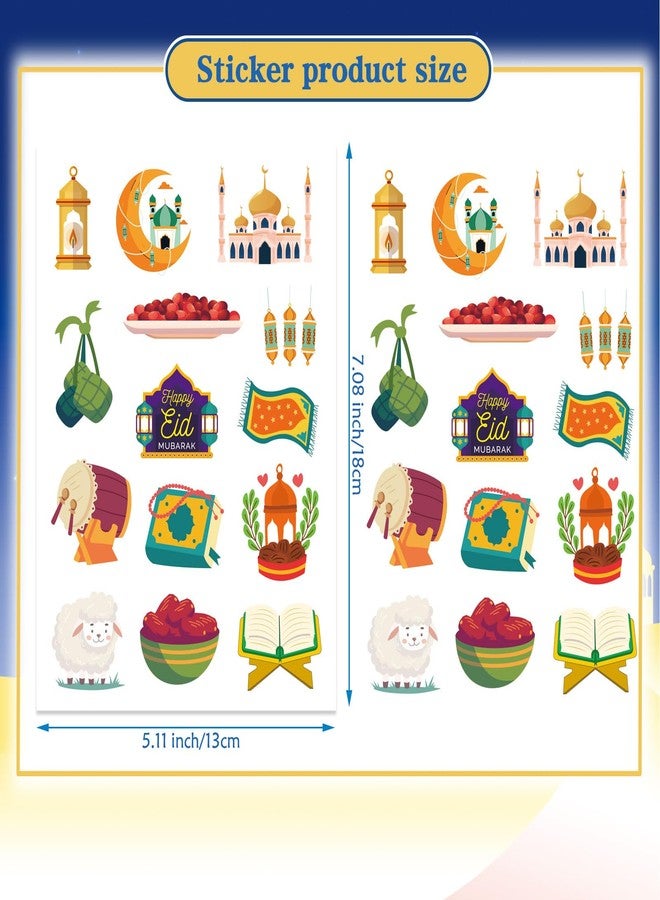 OTAITY 312 PCS Eid Mubarak Stickers, Islamic Theme Party Supplies, Ramadan Kareem & Eid Stickers for Kids, Decorations - Image 2