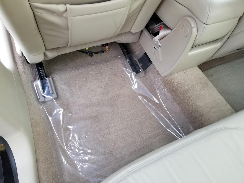 Armordillo Heavy 4 mil 100% American Protective Cover Auto Adhesive Floor Mats, Clear, Removable - Image 1