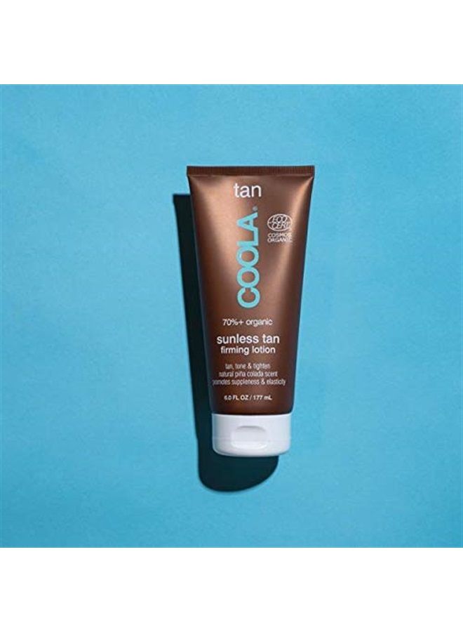 COOLA Organic Sunless Self Tanner Body Firming Lotion, Dermatologist Tested Anti-Aging Skin Care, Vegan and Non-GMO, Pina Colada, 6 Fl Oz - Image 5