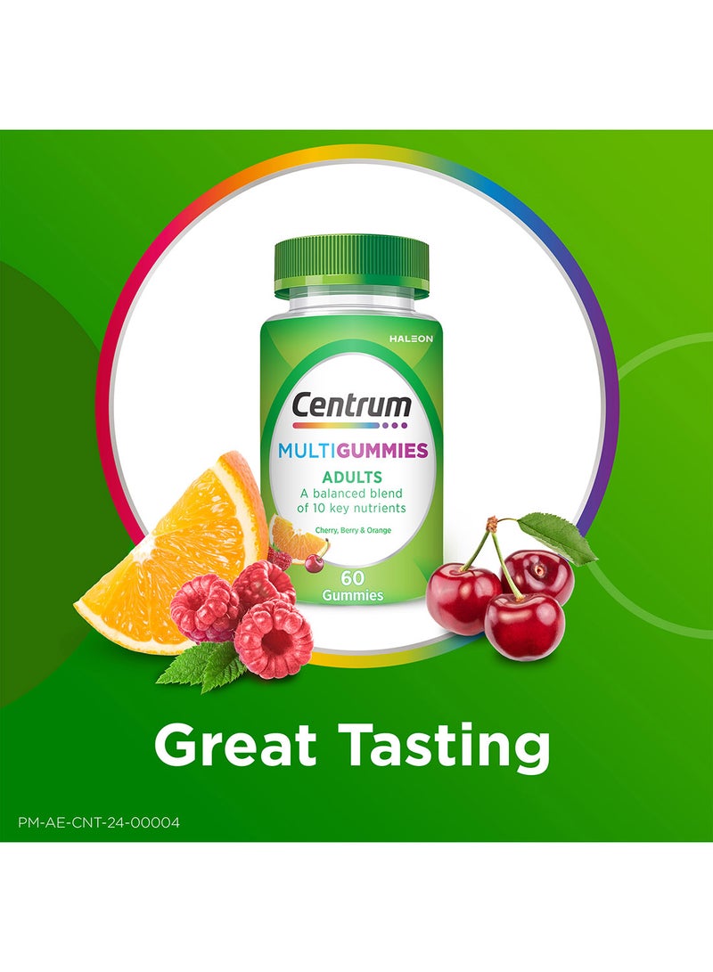 Centrum Multi Gummies Mixed Fruit Supplement 60 Pieces - Image 4