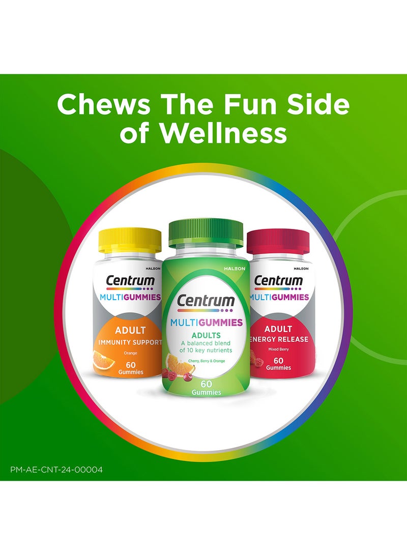Centrum Multi Gummies Mixed Fruit Supplement 60 Pieces - Image 2