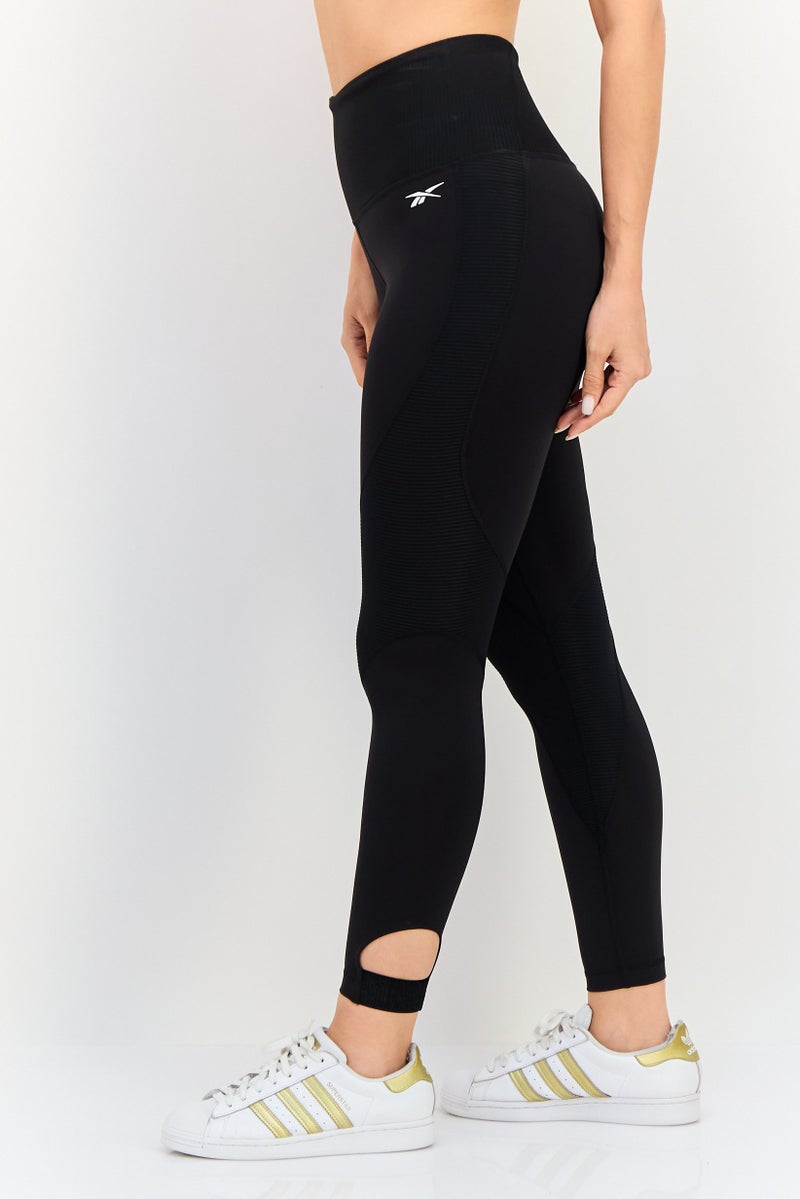 Reebok  leggings تدريب ضيقة للنساء، سوداء - Image 4
