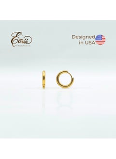 Huggie Hoop Earrings 8 mm Gold Earring | Stainless Steel | Gold Plated - pzsku/Z34F80837A8D216B79863Z/45/_/1736331225/d55224d9-bbcc-4c4d-b030-cf90bcf90bda