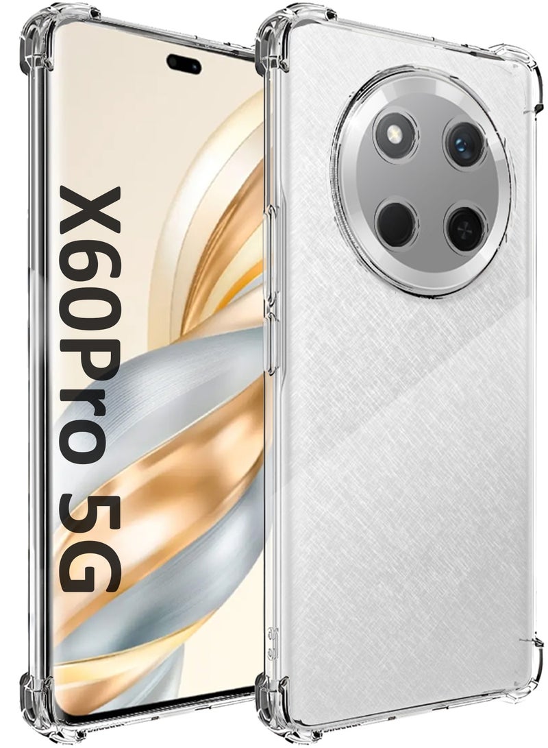 CATANES Gorilla Shockproof Clear TPU Case Cover for Honor X6O Pro 5G – Air Cushion Corners & Raised Camera Guard - Image 4