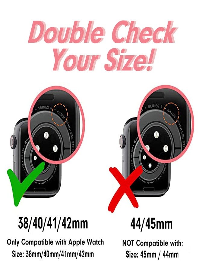 Sonix Knit Watch Band Compatible with ﻿Apple Watch | Stretch Ribbed Knit, Stylish, Sporty | 41mm/40mm/38mm, Series 9/8/7/6/5/4/3/2/1/SE | Baby Pink - Image 2