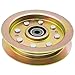 QP q&p Outdoor Power 02004447 Flat Idler Pulley 4.875 inch Replace MTD 02004447 756-04400 White Outdoor 01004101 Fits MTD  - Image 2