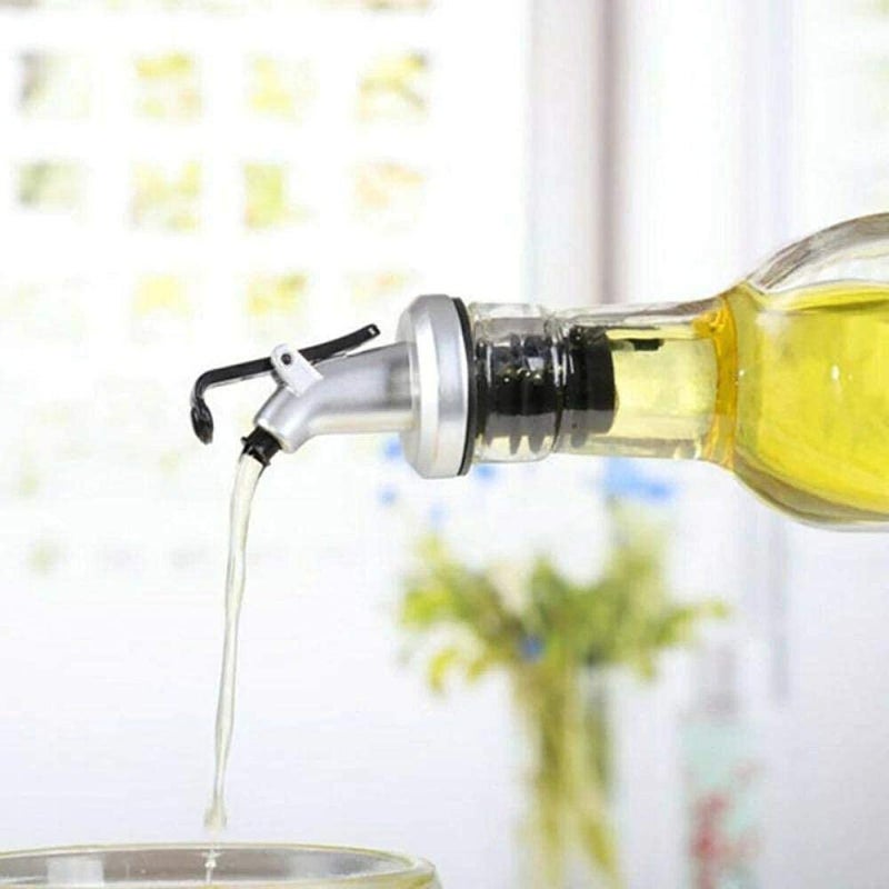 KIDINGTON Oil Bottle Oil Dispenser Oil Dispenser for Kitchen 500ml 2 pcs Clear Glass Spice Jars 120ml Empty Square Seasoning Bottles 2 pcs Silicone Oven Mitts for Instant Pot or Kitchen - Image 3