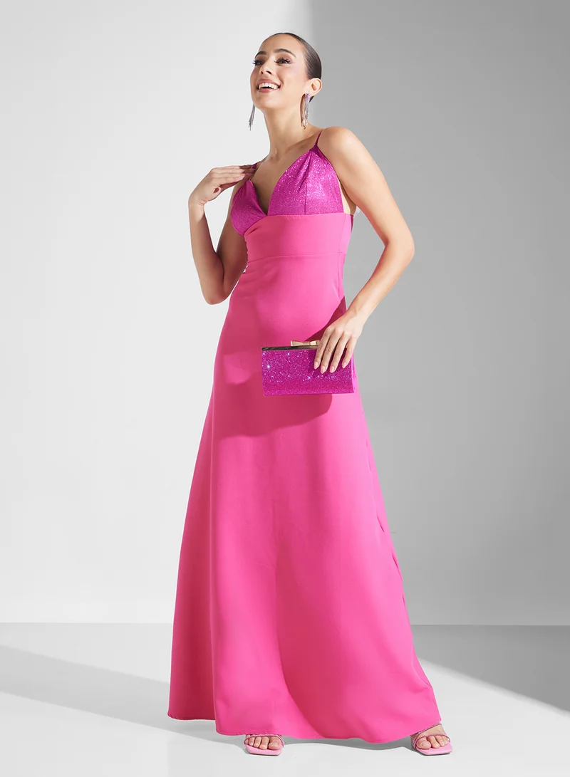 Ella Limited Edition Sequin Bodice Maxi Dress