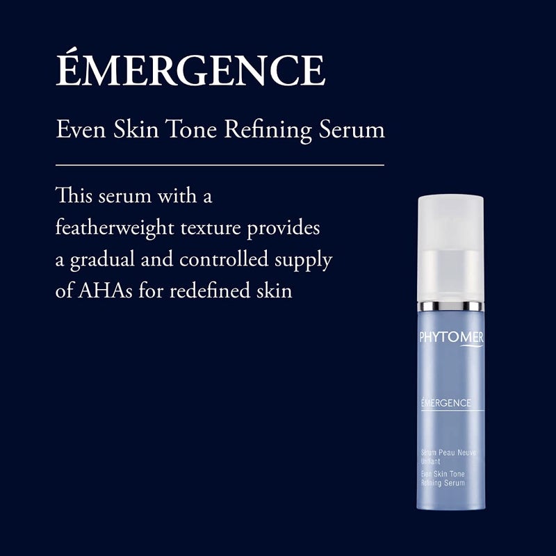 PHYTOMER Emergence Even Skin Tone Refining Face Serum | Moisturizing Serum for Face & Neck | Diminish Pores & Redness | Anti-Aging Skin Treatment with AlphaHydroxy Acids | 30ml - Image 2