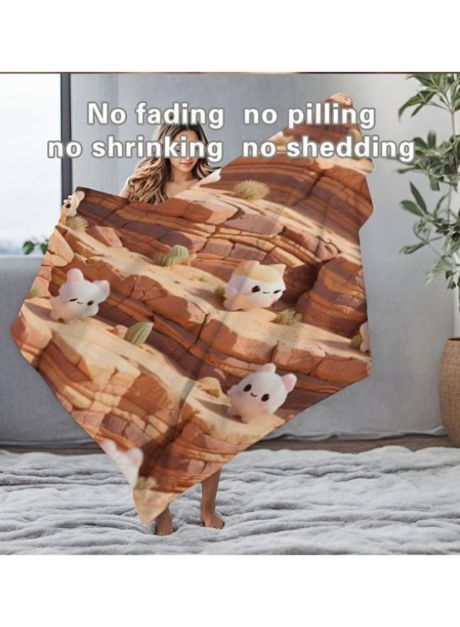 general Flannel thin blanket (warm and comfortable, suitable for sleep, gaming, dust removal and sandproof) 150cm*200cm - 1050 - Image 1