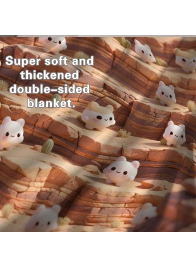 general Flannel thin blanket (warm and comfortable, suitable for sleep, gaming, dust removal and sandproof) 150cm*200cm - 1050 - Image 4