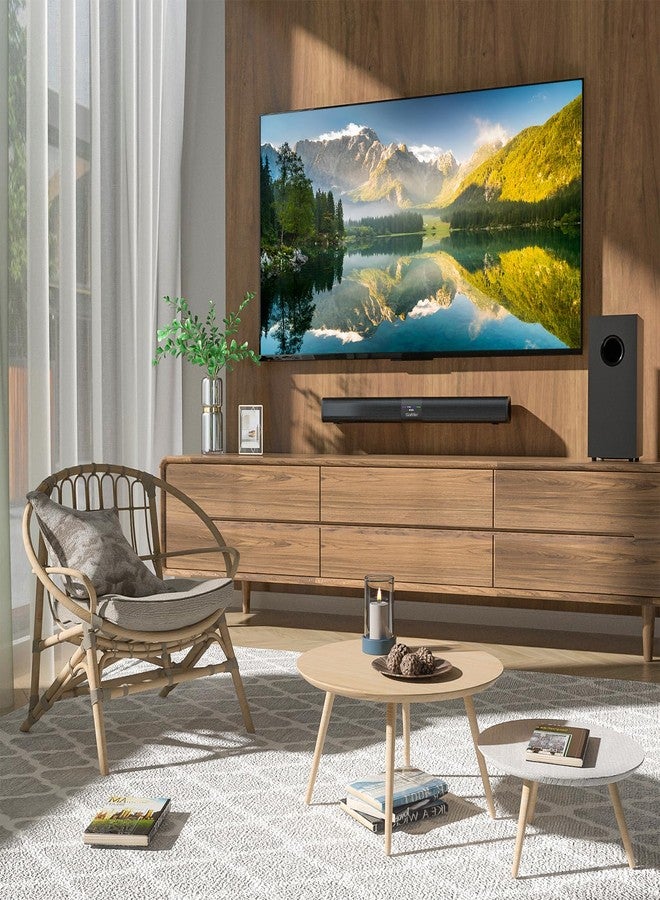 Saiyin Sound Bar for Smart TV with 5.25 Inch Subwoofer, 100W 24 Inch Soundbar for TV, TV Soundbar with Optical, ARC, AUX and Bluetooth Inputs, Detachable Surround Sound System for TV - Image 5
