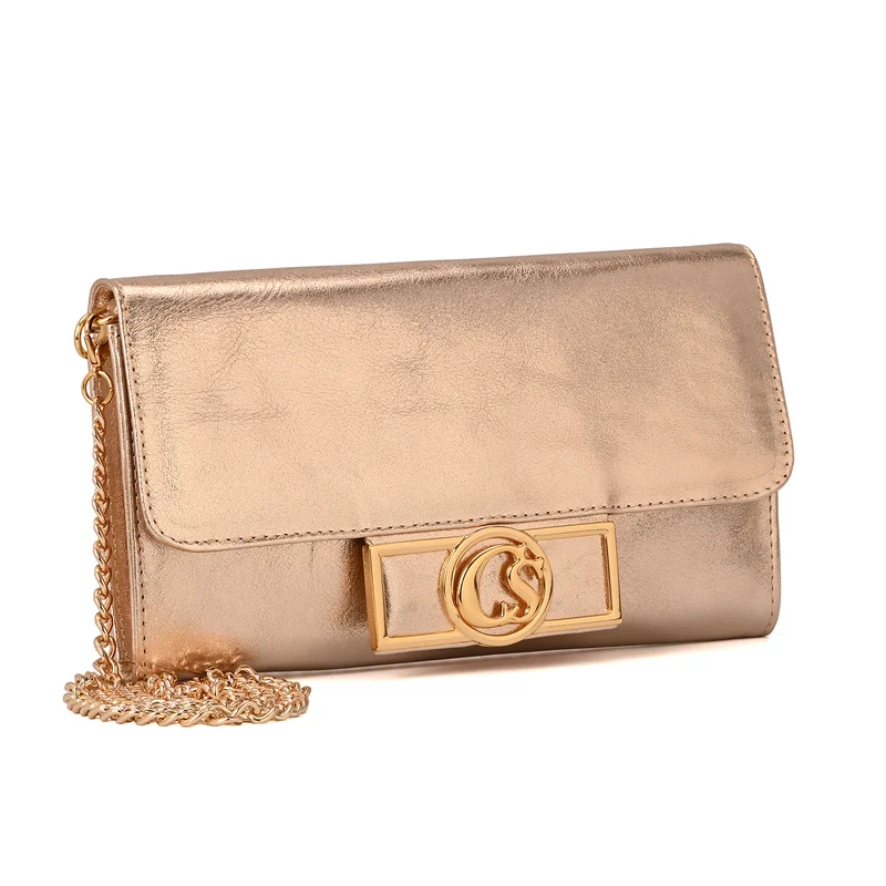 Carmen Steffens Clutch Shine Gold