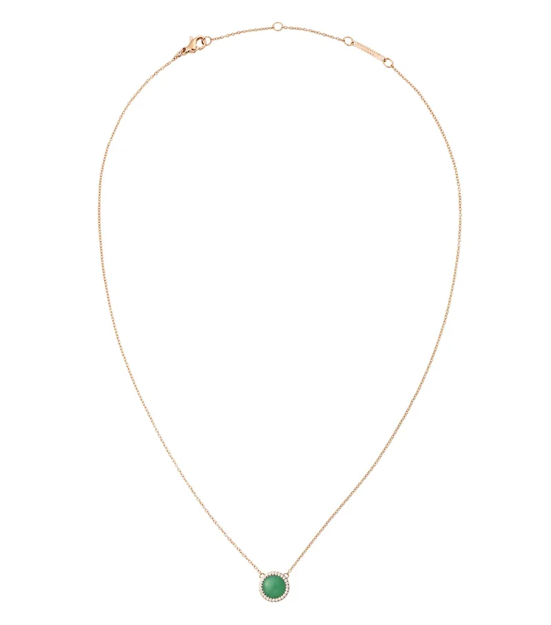 Daniel Wellington Audrey Necklace Jade Rose Gold