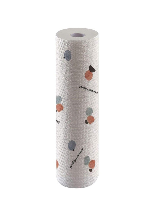 HELIMIX Kitchen Printed Tissue Roll Non-stick Oil Absorbing Paper Roll Kitchen Special Towel Wipe Wet Dry Chores Degreasing (50 wipes, 1 Roll) - Image 1