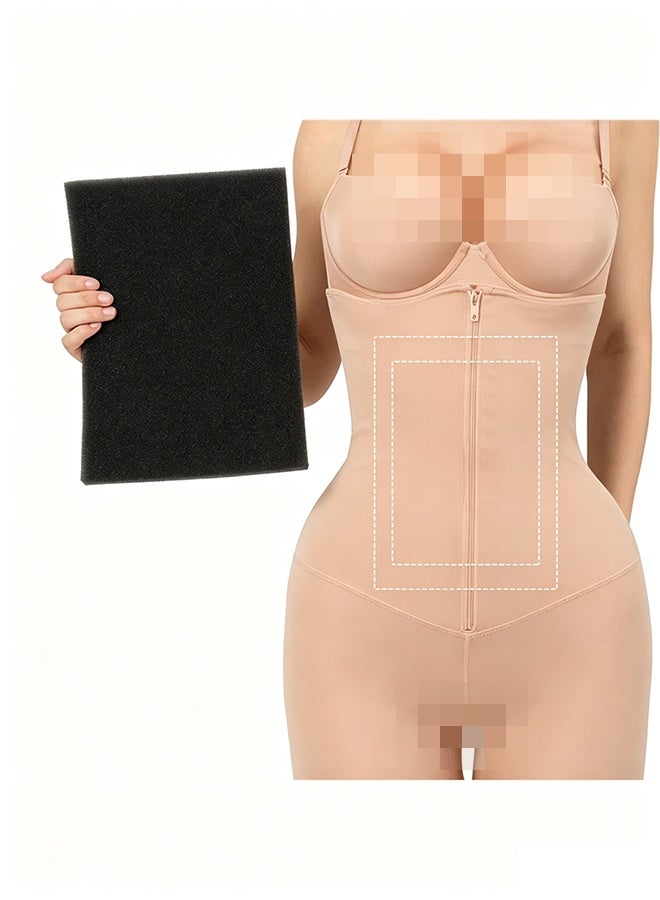 BOFAN Lipo Foam Board Lipo Foams Post Surgery Waist Supports Foam Sheet for Recovery Post Surgery Posts Liposuction Pad Compression Garment,28cm*20cm*1cm, Black - Image 1