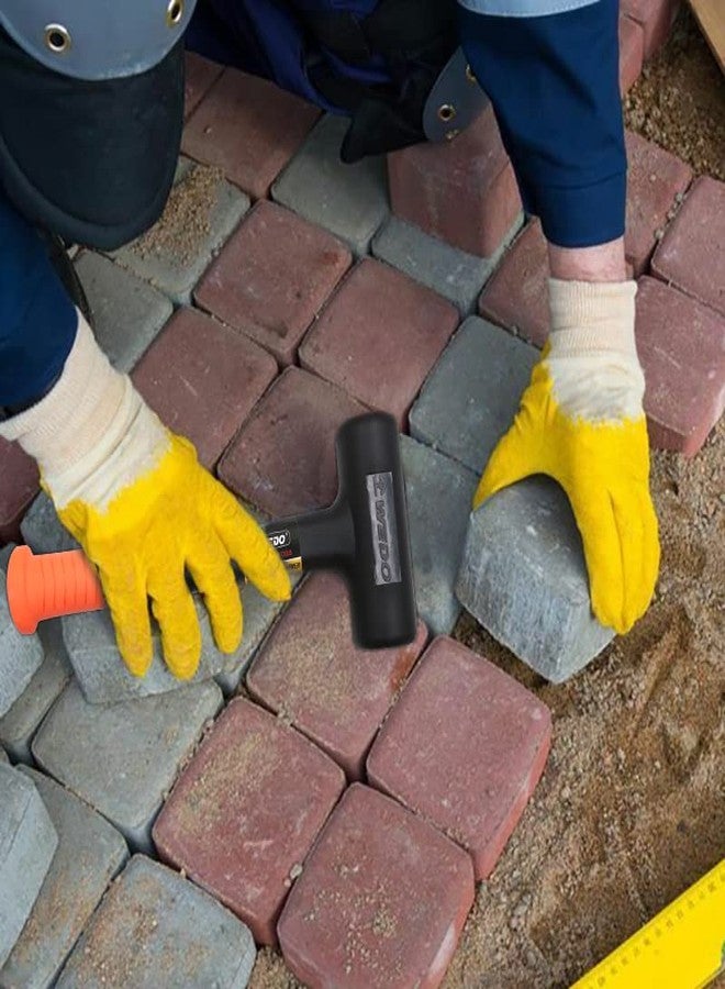WEDO Rubber Mallet Hammer with Fiberglass Handle 16oz(1 lb), Dead Blow Hammer, Shockproof Design, 16mm Maximum Thickness Striking Surface,290mm Length - Image 5