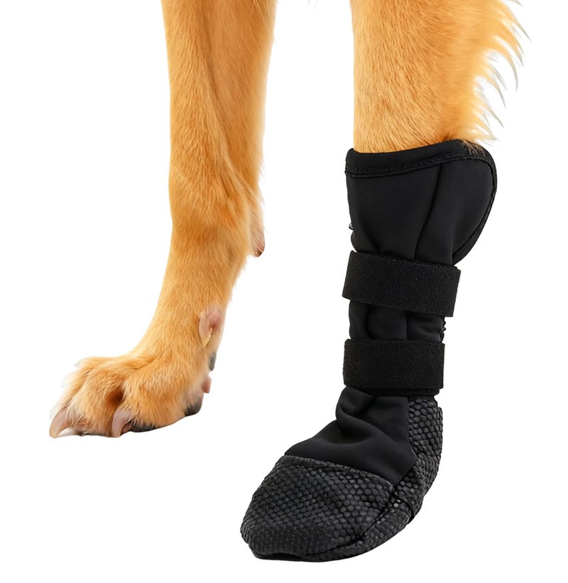 JURUAA Dog Booties for Injured Paw,Breathable Wound Recovery Boots, Dog Socks to Prevent Licking Paws,Waterproof Wound Protector,Feet Cover Bandage Shoe Small - Image 1