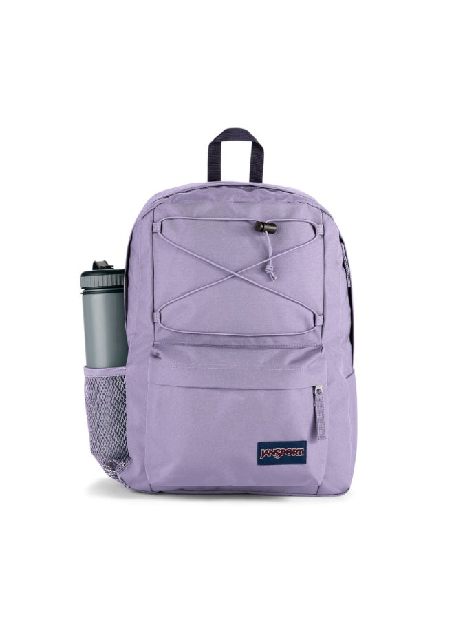 JANSPORT Flex Pack Zipper Closure Adjustable Shoulder Strap Backpack Pastel Lilac 42 x 32 x 14 cm EK0A5BBXW301 - Image 3