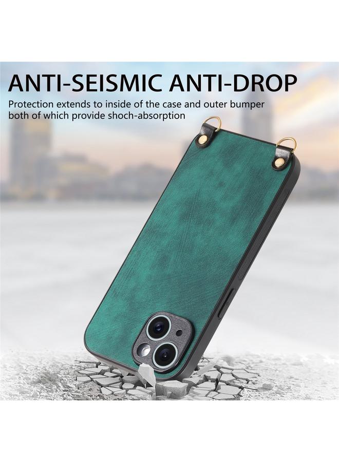 Zaboon Case For iPhone 12 Pro Max Vintage Leather PC Back Cover Phone Case with Crossbody Strap - Image 4