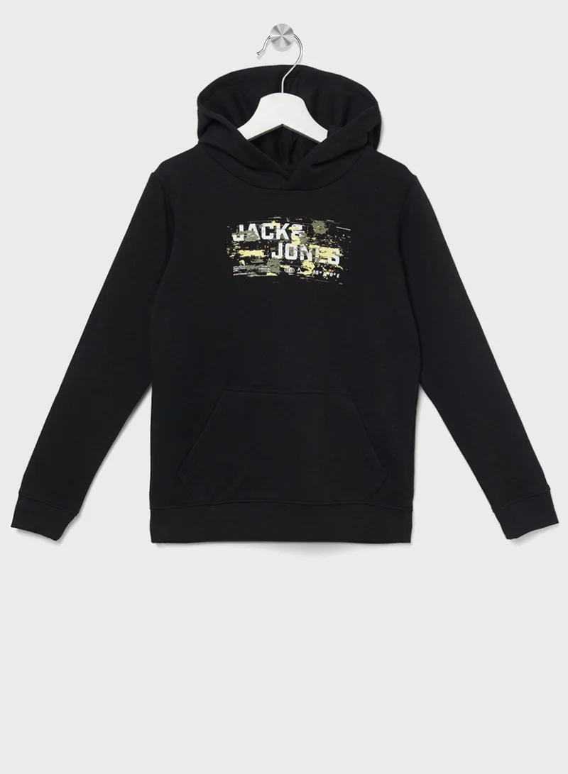 جاك وجونز جونيور Youth Pocket Detail Hoodies