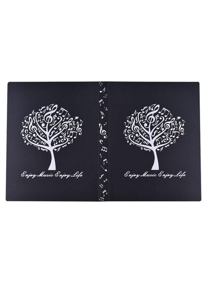 Music Sheet Score File Paper Documents Storage Folder Holder Plastic A4 Size 40 Package Pockets
