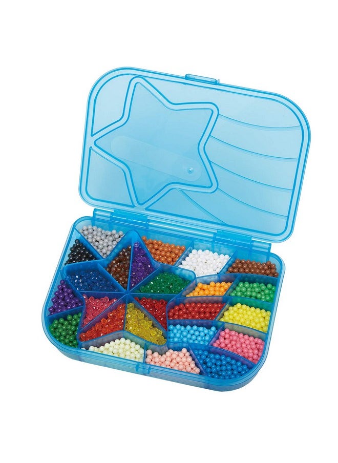 Aquabeads - Aquabeads Mega Bead Set - Arts & Crafts Bead Refill Kit for Children Ages 4+ - Includes Over 2,400 Beads and Shooting Star Storage Case - Image 1