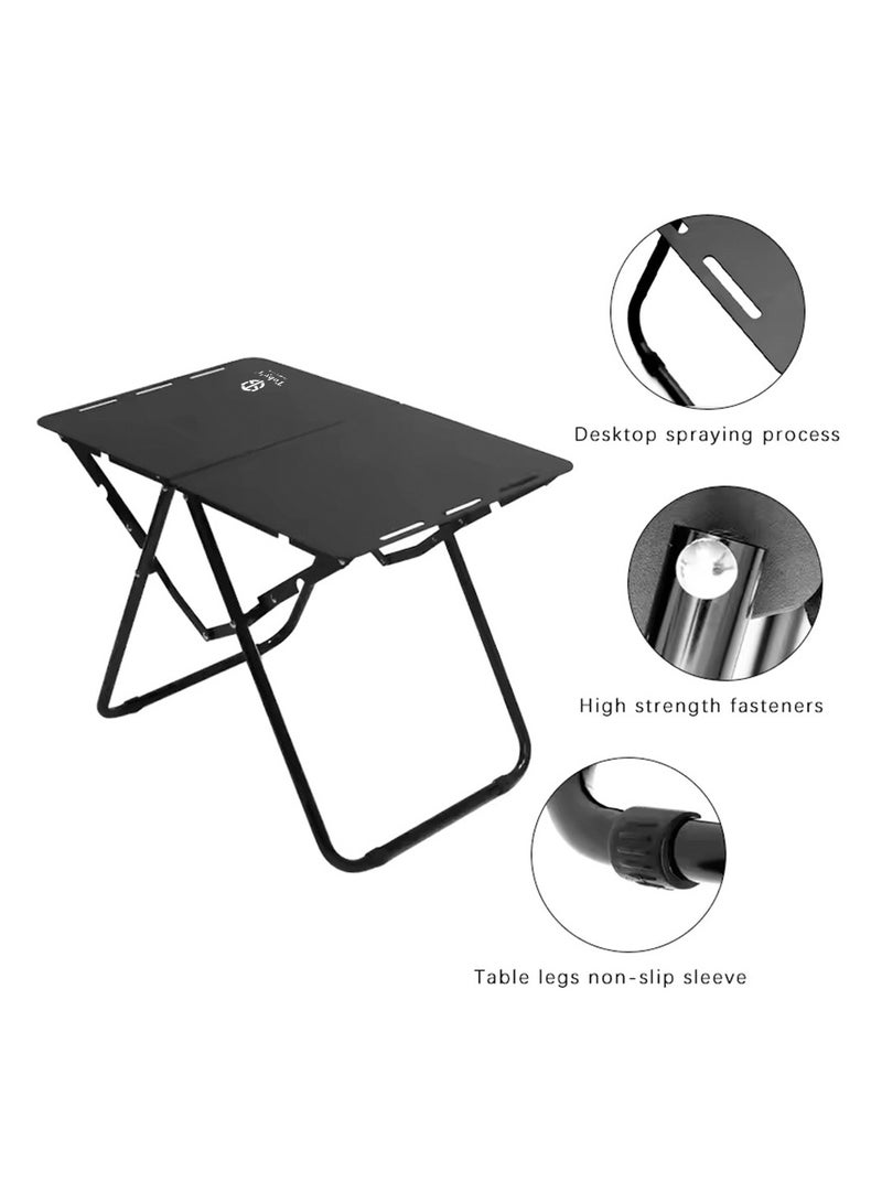 توبيز مجموعة التخييم من توبــيز – طاولة خفيفة قابلة للطي مع حقيبة تخزين + كرسيان قويان قابلان للطي متعدد الاستخدامات للرياضة، الحديقة، النزهات والصيد - Image 2