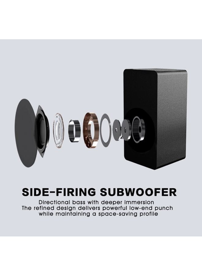 LARKSOUND 31" 2.1ch Soundbar with Subwoofer, HDMI, Optical, AUX, Bluetooth, USB - Surround Sound System - Image 4